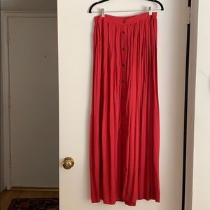 Fossil Red Maxi Skirt